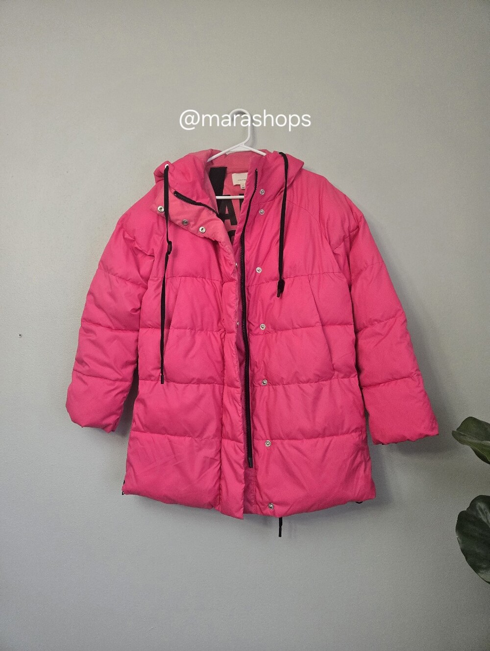 Cinq a Sept Pink Puffer Coat